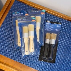 Chalk and Wax brushes, 4 packs, new